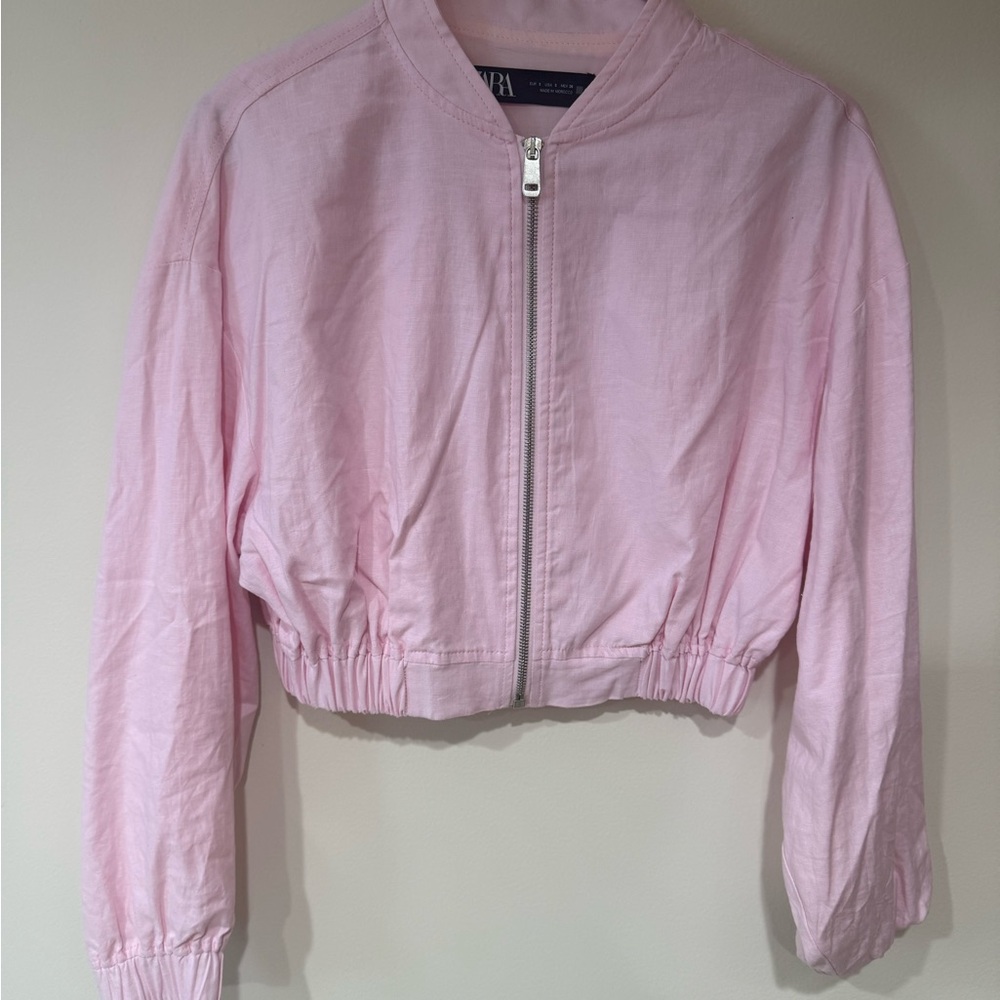 Pink Zara Bomber Jacket